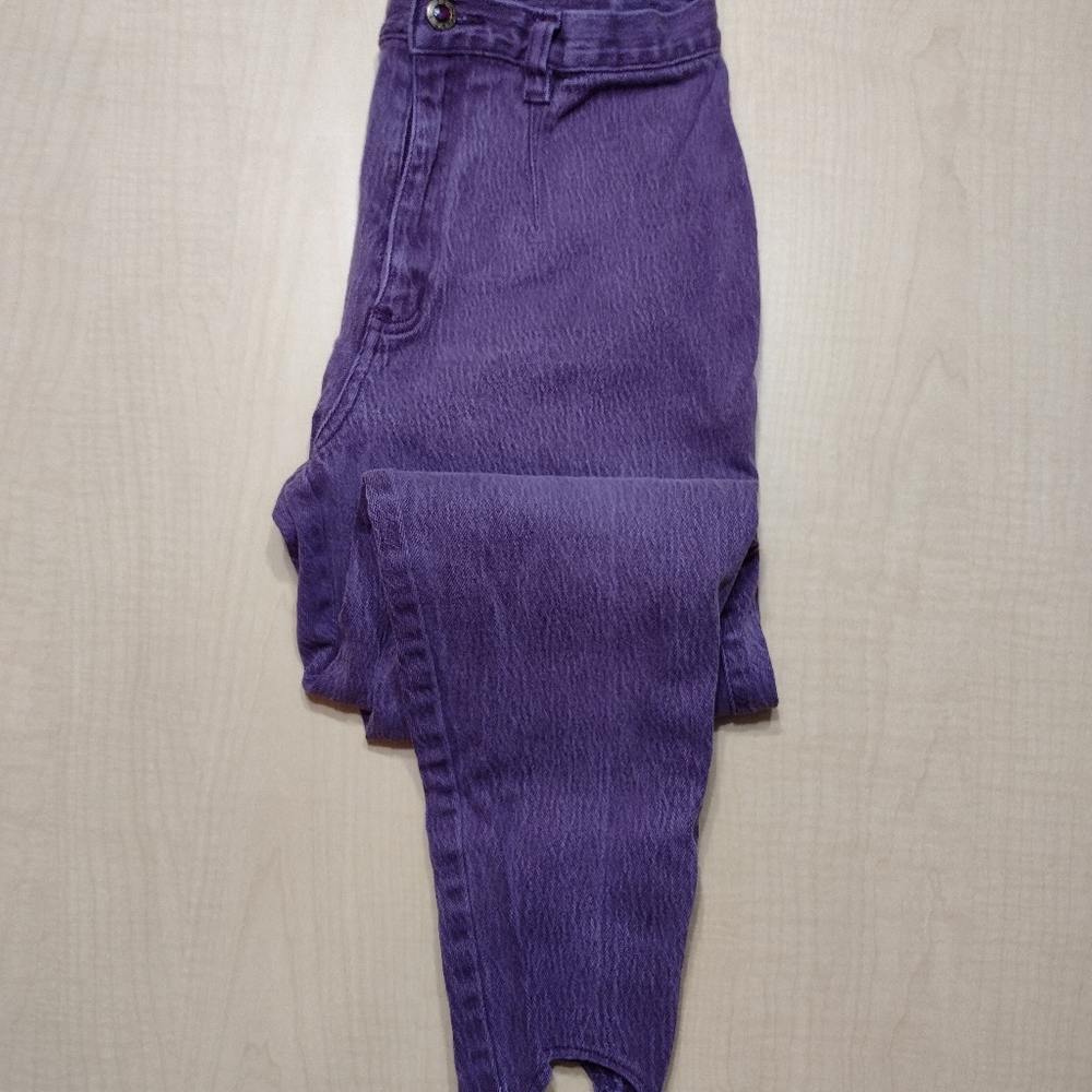 Gitano Vintage 80s Women's Purple Jeans - Picture 9 of 13